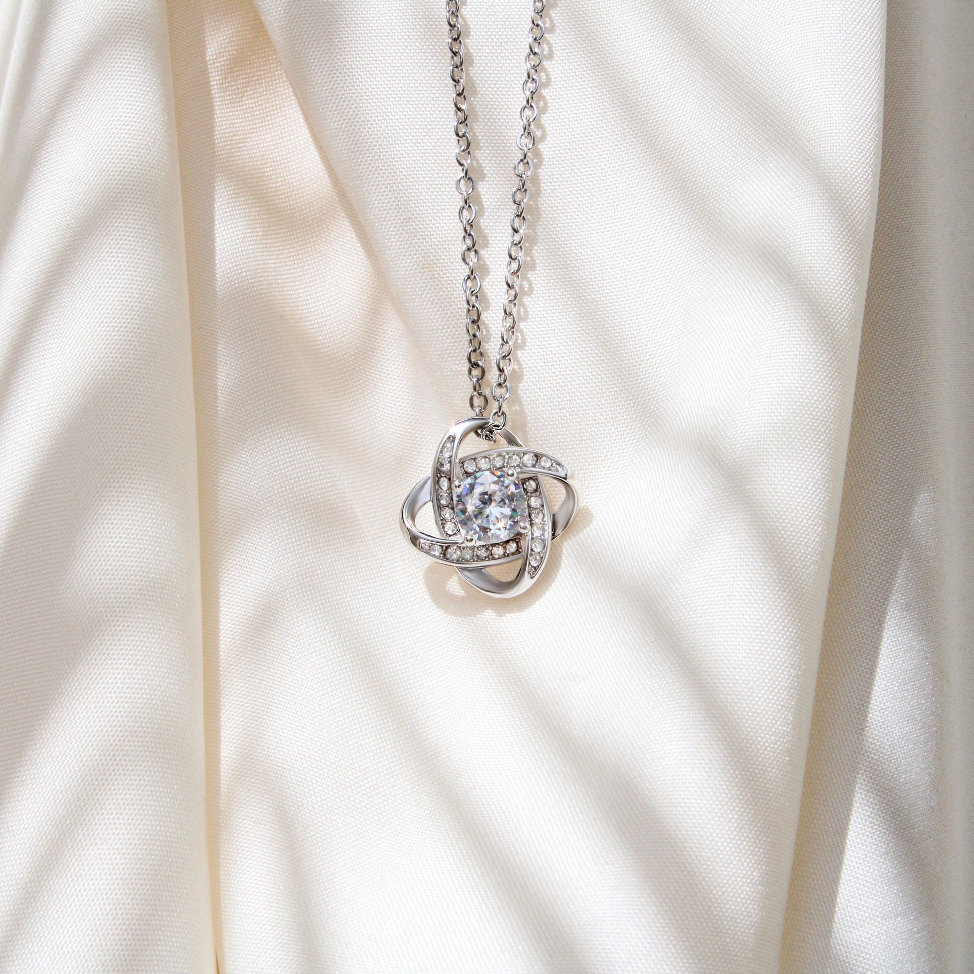 Personalized Wedding Day Gift from Daughter to Mother – “New Chapter” Necklace & Engraved Box